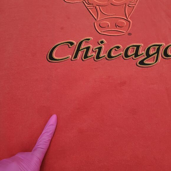 Vintage 90s Nutmeg Shirt XL 24x29 Chicago-Bulls - Picture 13 of 16